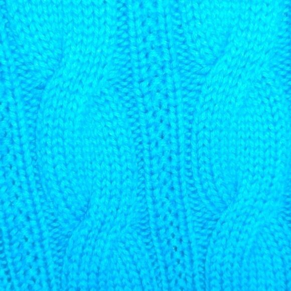 LAND’S End Crew Neck Pull Over Cable Knit Sweater  M - Picture 3 of 7